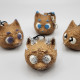Gold Dog Keychains