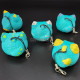 Turquoise Dog Keychains